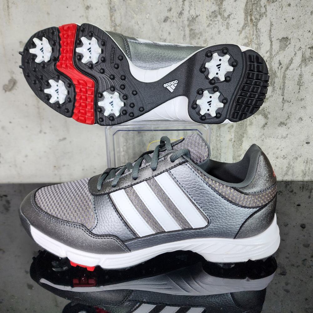 New Adidas Tech Response Golf Shoes, Mens, Size 7, grey/white